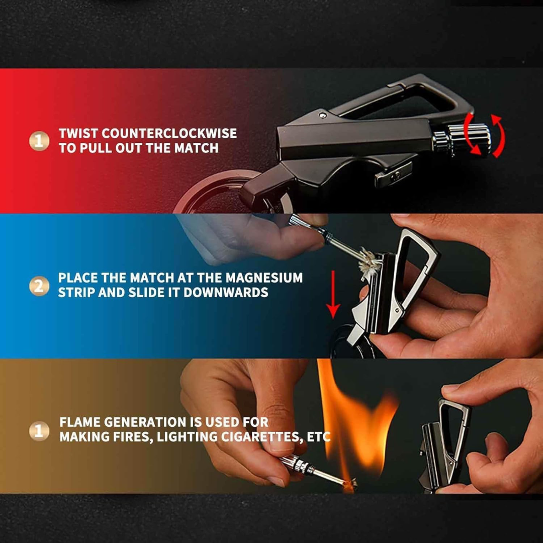 Multipurpose lighter with an everlasting flame